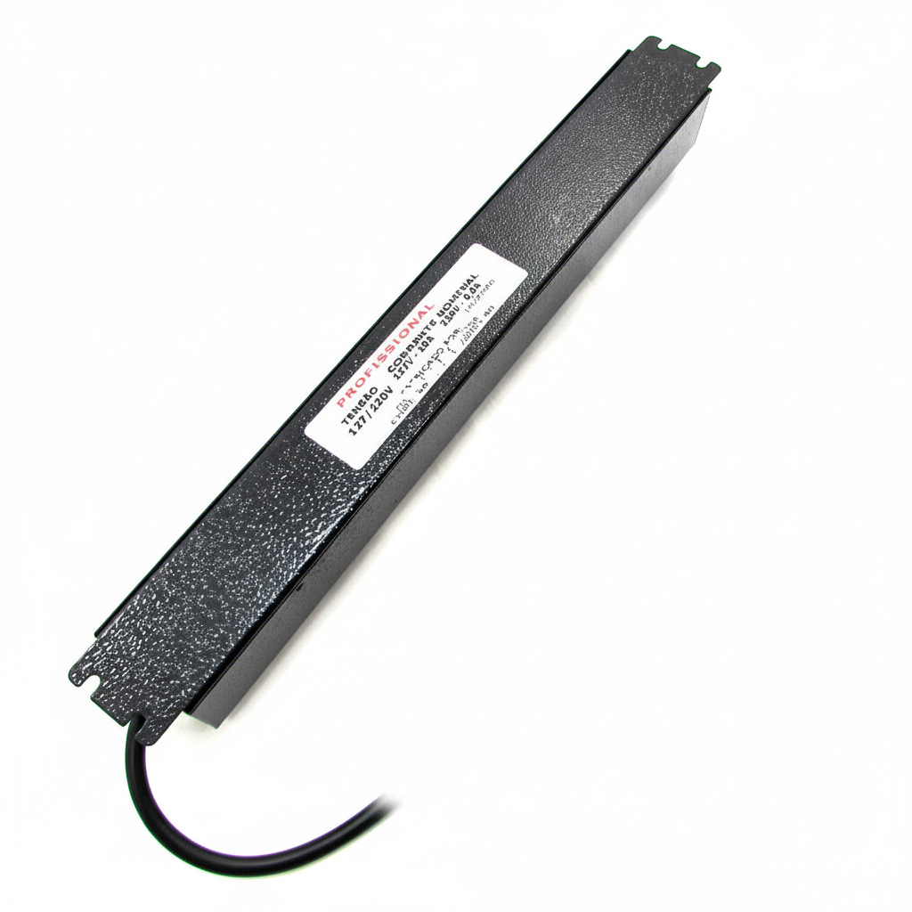 Filtro de Linha Slim 5 Tomadas 10A Metálica Profissional Asimove